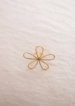 Store Bague Barkley Dorée - Forme de Fleur - Bijoux FemmeEasy Clothes Bagues