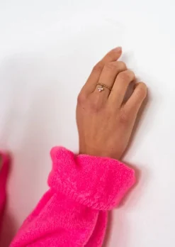 Hot Bague Cross dorée | Bague en croix | Ready-to-wear online | Easy Clothes Bagues