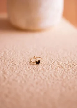 Flash Sale Bague Daph - Coeur - Dorée & NoireEasy Clothes Bagues