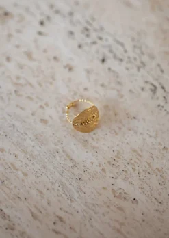 Flash Sale Bague Garry Dorée - Ajustable - Acier InoxydableEasy Clothes Bagues