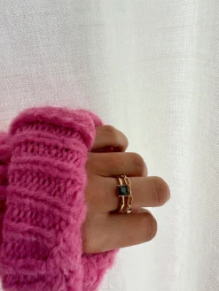 New Bague Lyloo - noire et doréeEasy Clothes Bagues