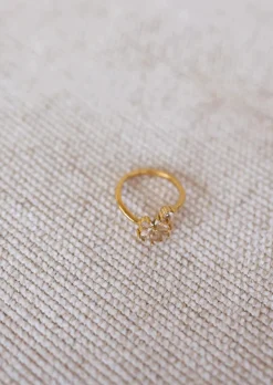 Online Bague Rilla dorée | Bague effet diamants | Prêt-à-porter en ligne | Easy Clothes Bagues