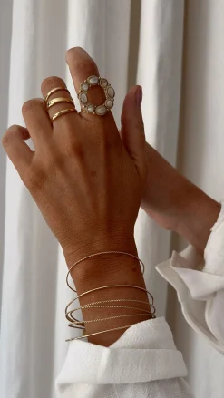 Best Bague Sefer - écrue et doréeEasy Clothes Bagues