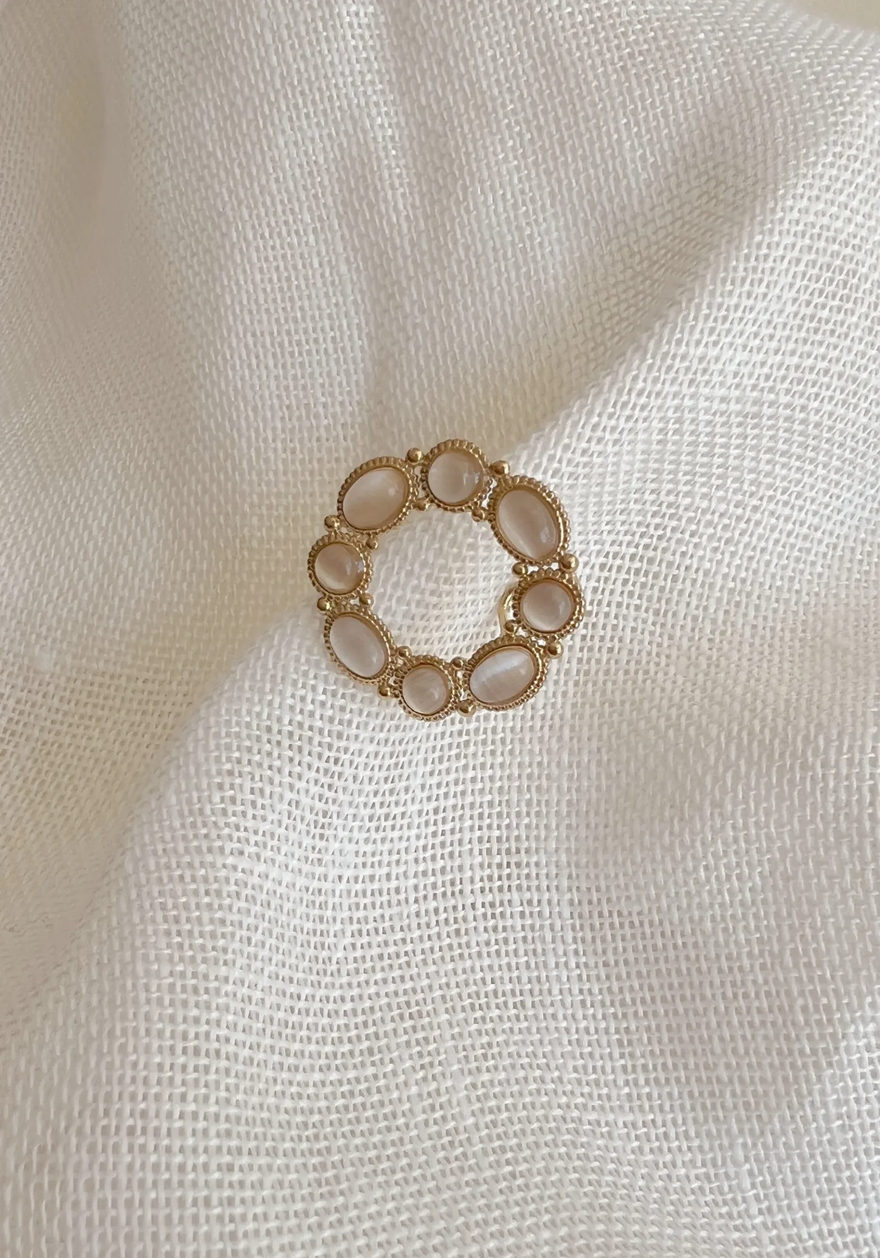 Best Bague Sefer - écrue et doréeEasy Clothes Bagues