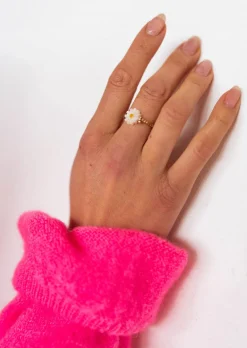 Shop Bague Viva dorée | Bague marguerite | Prêt-à-porter en ligne | Easy Clothes Bagues
