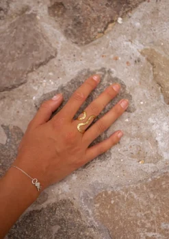 Shop Bague Zazy - Dorée - Originale & Moderne - Easy Clothes Bagues