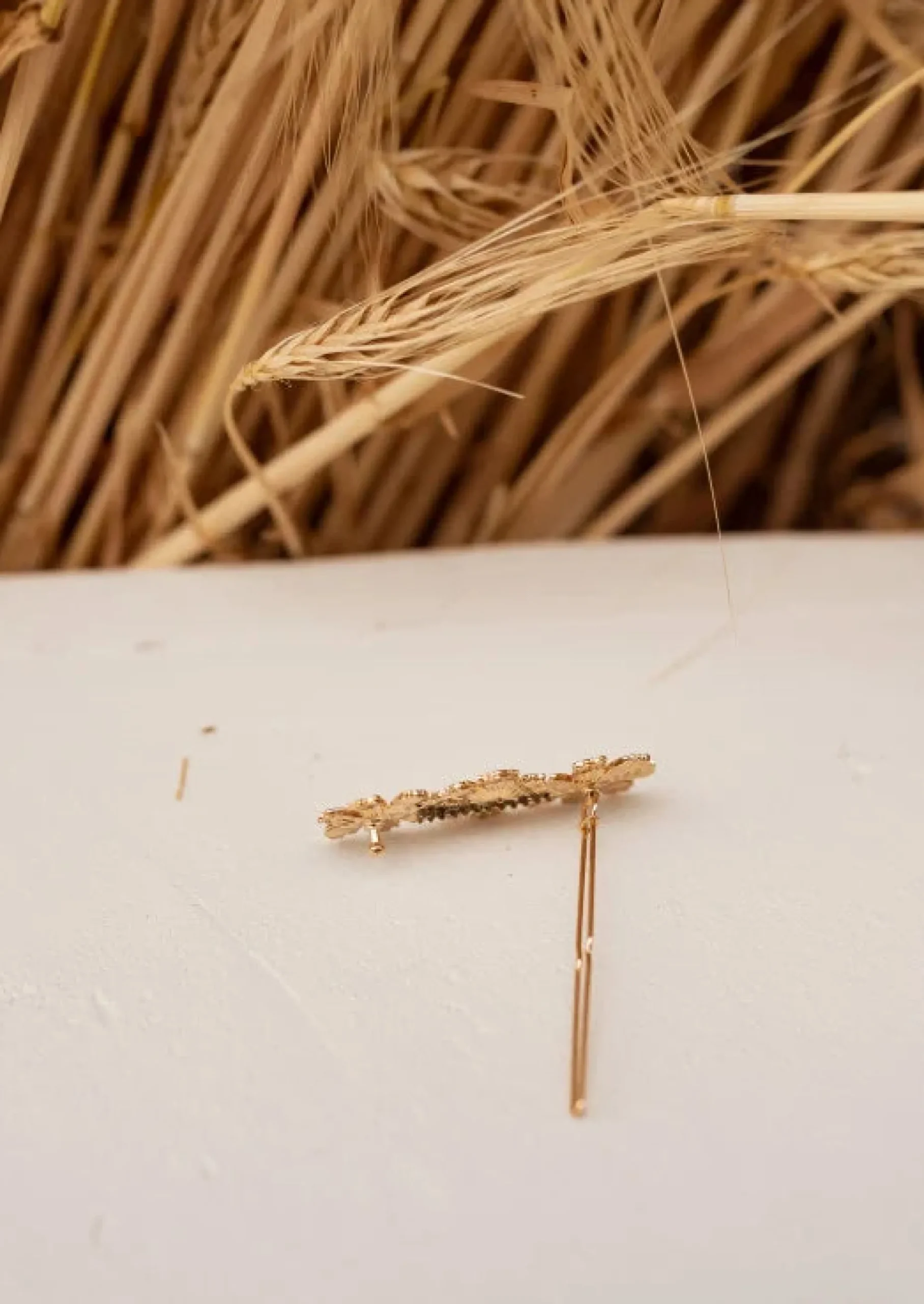 New Barrette à Cheveux Dorée - Galti - AccessoiresEasy Clothes Accessoires Cheveux