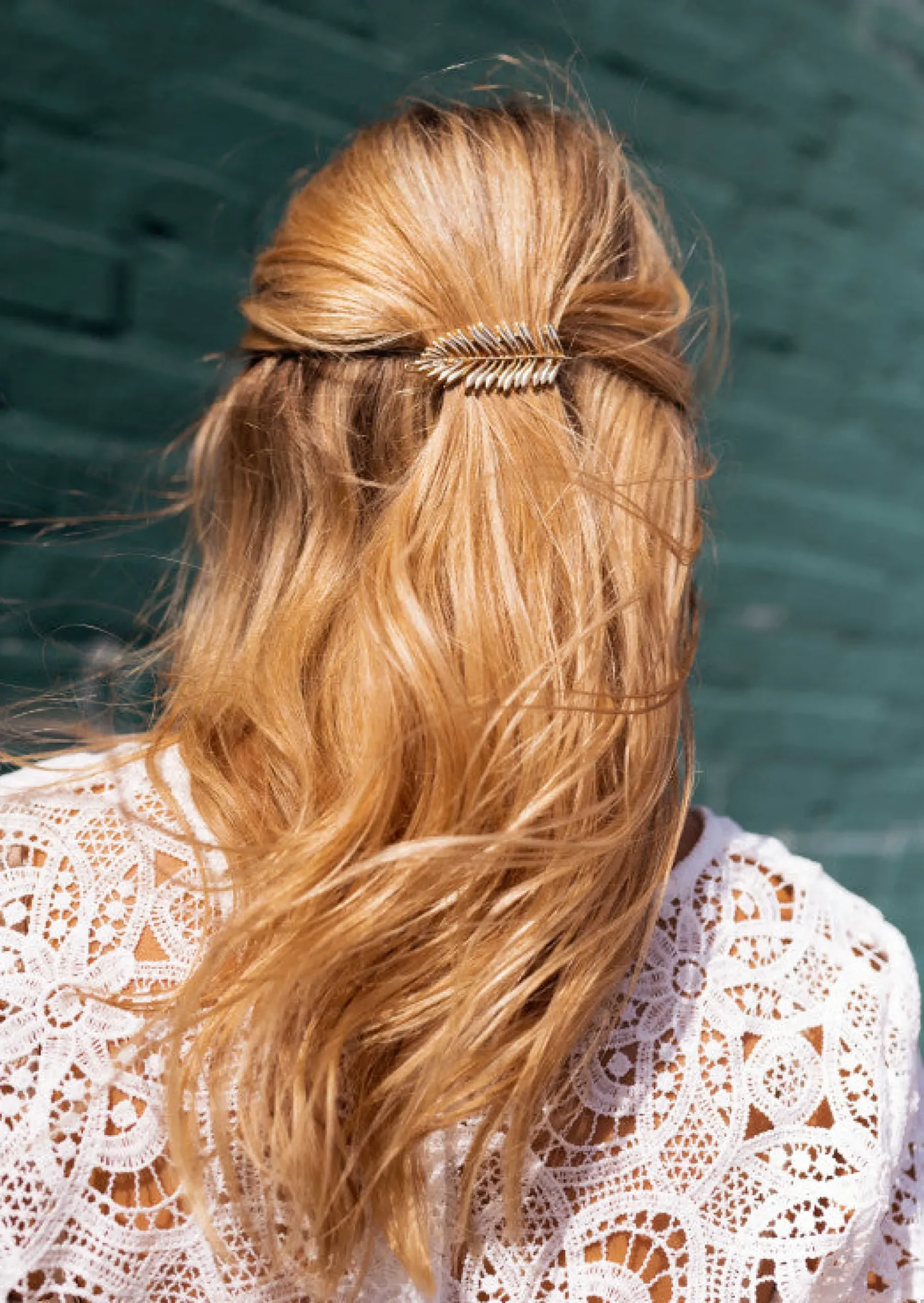 Online Barrette Cannes dorée | Barrette en feuille | Prêt-à-porter en ligne | Easy Clothes Accessoires Cheveux