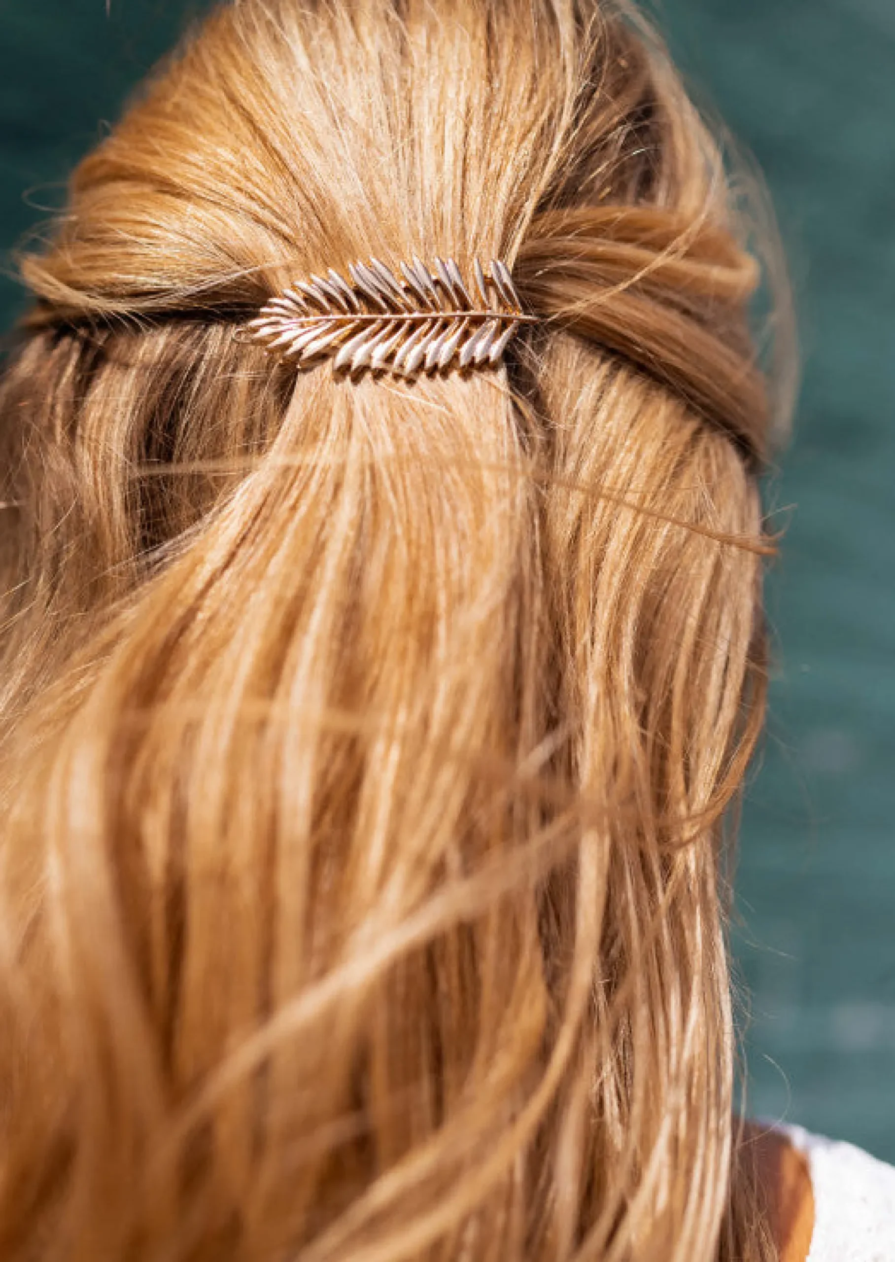 Online Barrette Cannes dorée | Barrette en feuille | Prêt-à-porter en ligne | Easy Clothes Accessoires Cheveux