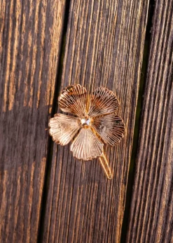 Best Barrette Fleur Dorée - Accessoires & Bijoux Easy Clothes Accessoires Cheveux