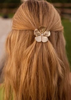 Best Barrette Fleur Dorée - Accessoires & Bijoux Easy Clothes Accessoires Cheveux