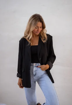 Cheap Blazer Cassie - Noir - EpaulettesEasy Clothes Femme Blazers