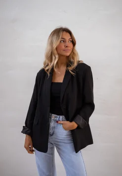 Cheap Blazer Cassie - Noir - EpaulettesEasy Clothes Femme Blazers