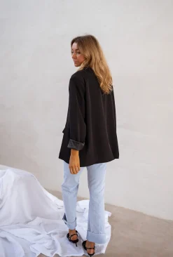 Cheap Blazer Cassie - Noir - EpaulettesEasy Clothes Femme Blazers