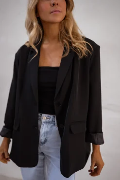 Cheap Blazer Cassie - Noir - EpaulettesEasy Clothes Femme Blazers