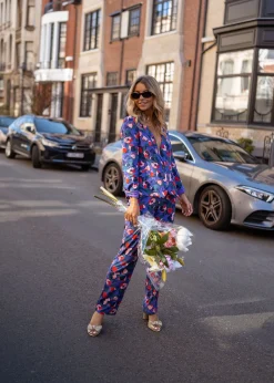 Discount Blazer Cyrus - mauve à motifsEasy Clothes Femme Blazers