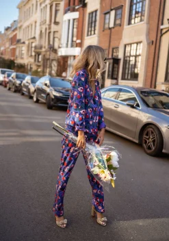 Discount Blazer Cyrus - mauve à motifsEasy Clothes Femme Blazers