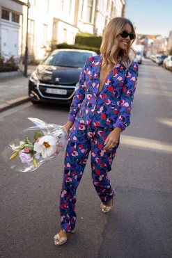 Discount Blazer Cyrus - mauve à motifsEasy Clothes Femme Blazers