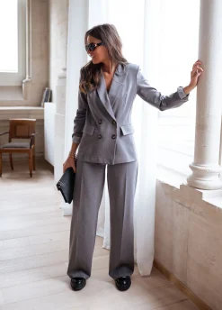 Cheap Blazer Denysa - grisEasy Clothes Femme Blazers
