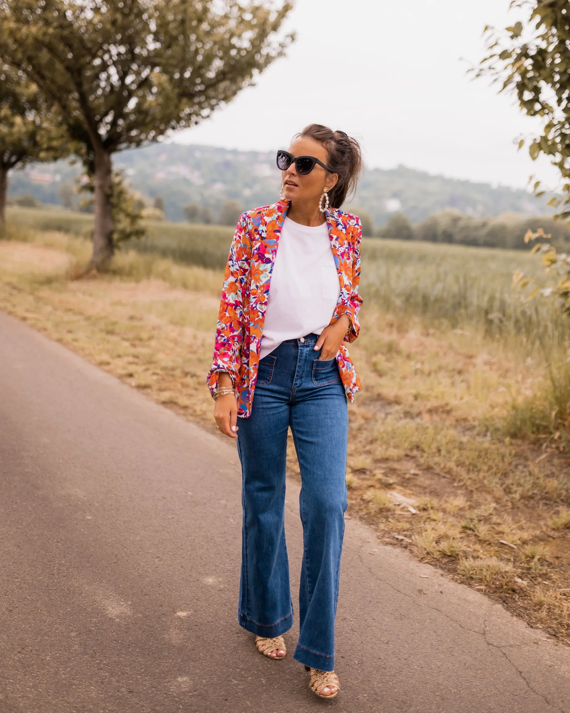 Flash Sale Blazer Lisbonne - à fleursEasy Clothes Femme Blazers