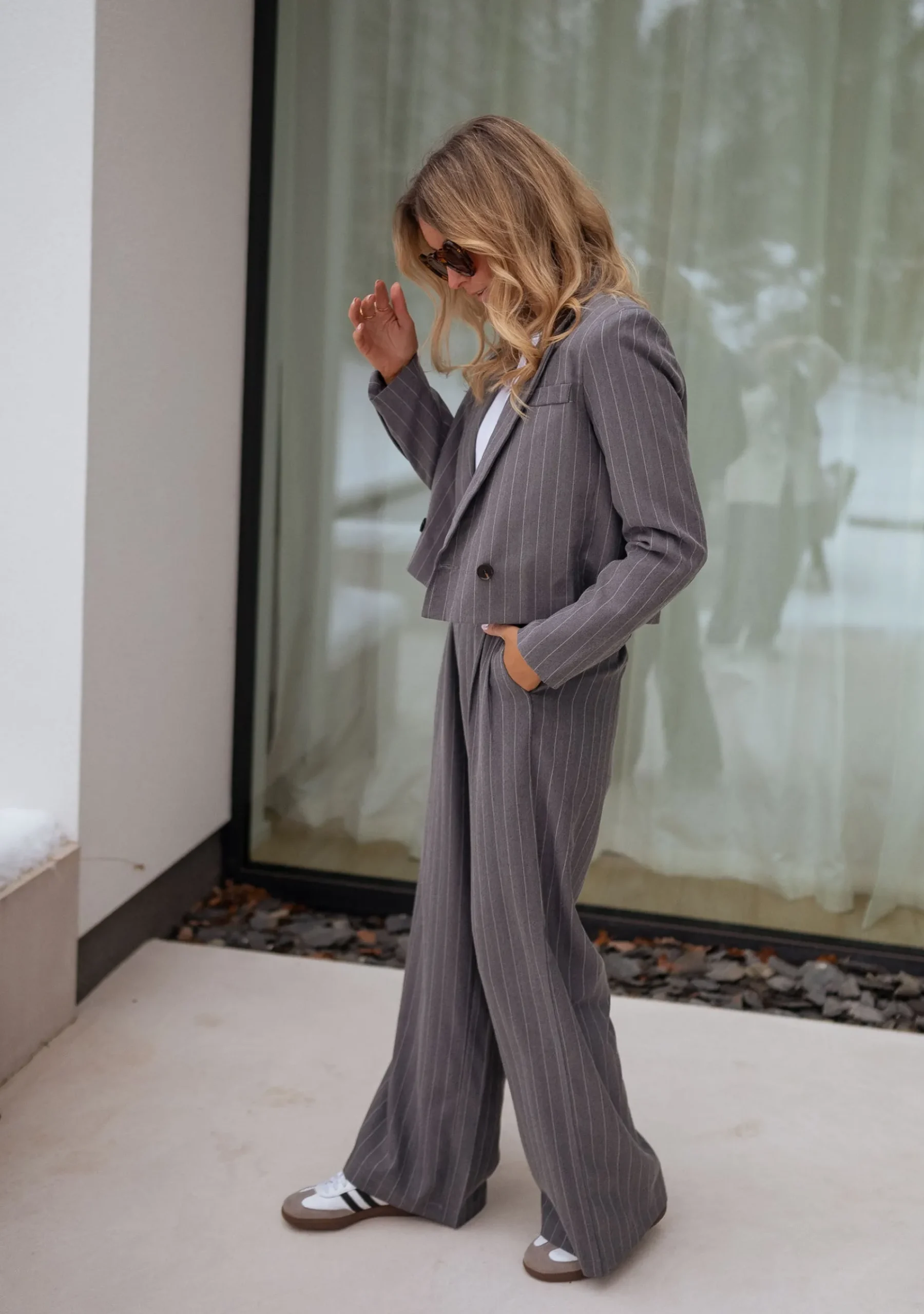 Cheap Blazer Manthy - gris lignéEasy Clothes Femme Blazers