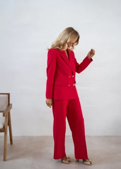 Clearance Blazer Maon - Rouge Vif - Ensemble Moderne & TendanceEasy Clothes Femme Blazers