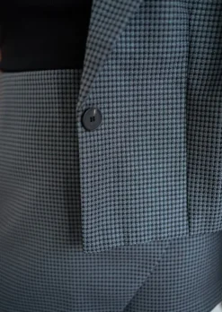 Shop Blazer Mika - À Carreaux - ÉpaulettesEasy Clothes Femme Blazers