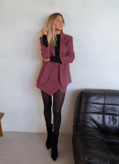 Discount Blazer Vanya - rouge pied de pouleEasy Clothes Femme Blazers