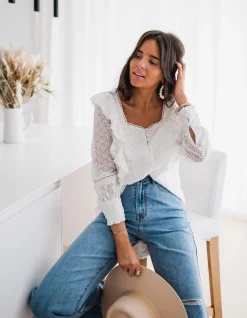 Best Sale Blouse Armane - blancheEasy Clothes Femme Chemisiers & Blouses