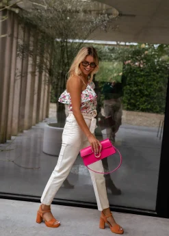 Fashion Blouse Astry beige à fleurs | Blouse à volants | Prêt-à-porter en ligne | Easy Clothes Femme Chemisiers & Blouses