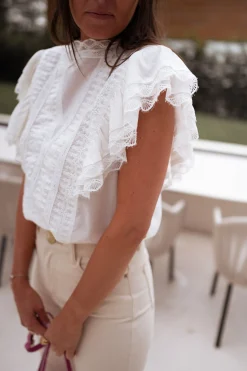 Hot Blouse Carmen - écrueEasy Clothes Femme Chemisiers & Blouses