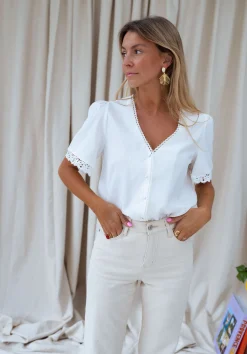 Shop Blouse Celie - écrueEasy Clothes Femme Chemisiers & Blouses