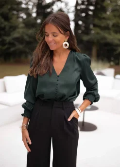 Hot Blouse Daina - verteEasy Clothes Femme Chemisiers & Blouses