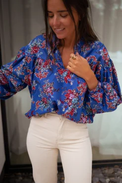 Store Blouse Divna - bleueEasy Clothes Femme Chemisiers & Blouses