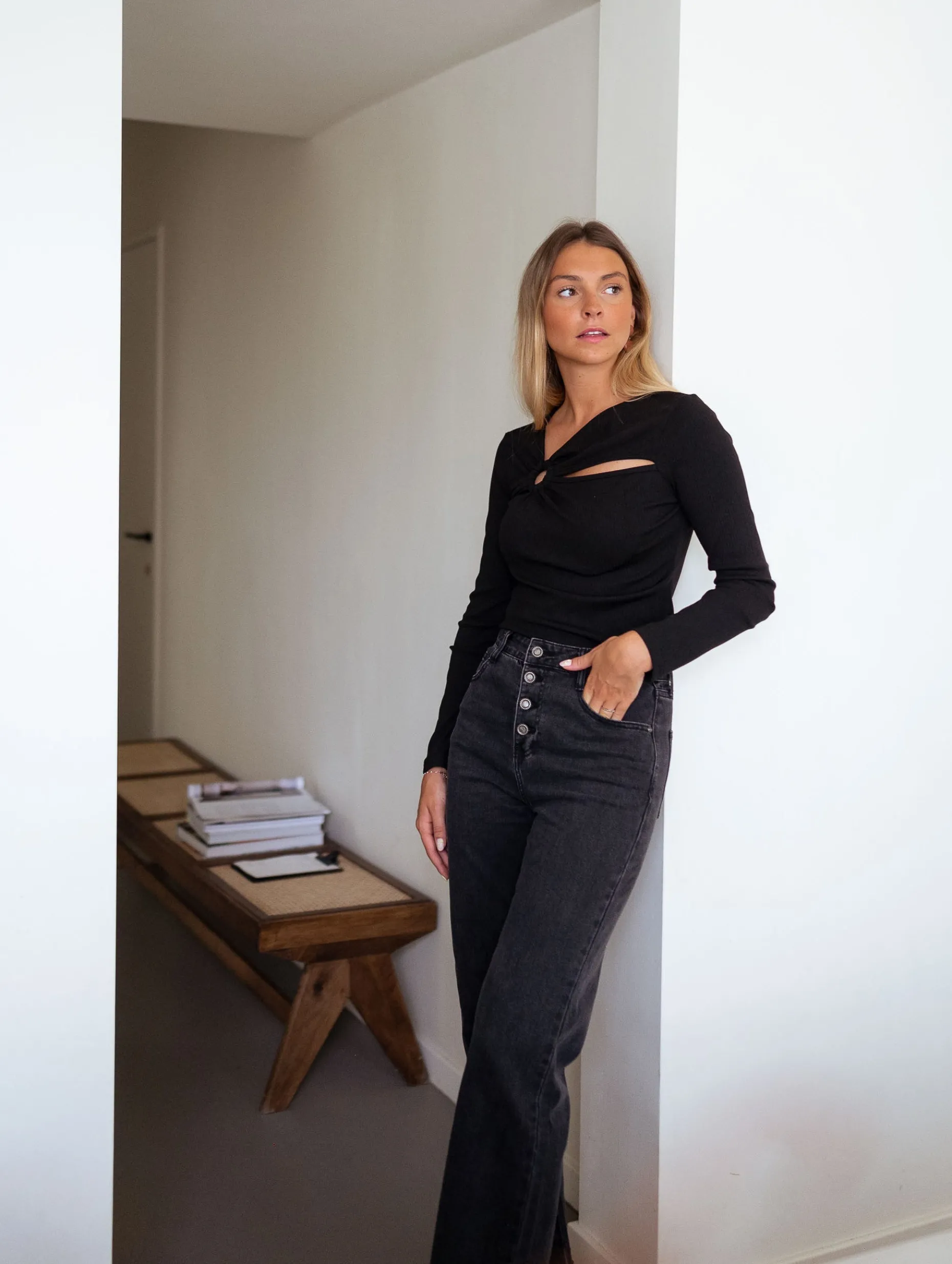 Outlet Blouse Evy - noireEasy Clothes Femme Chemisiers & Blouses