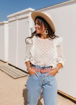 Flash Sale Blouse Filly - blancheEasy Clothes Femme Chemisiers & Blouses