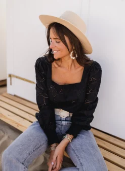 Outlet Blouse Jody CREATION - noireEasy Clothes Femme Chemisiers & Blouses