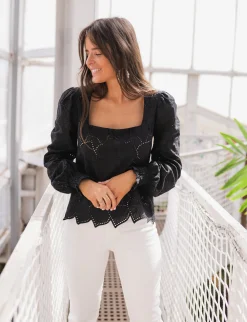 Outlet Blouse Jody CREATION - noireEasy Clothes Femme Chemisiers & Blouses