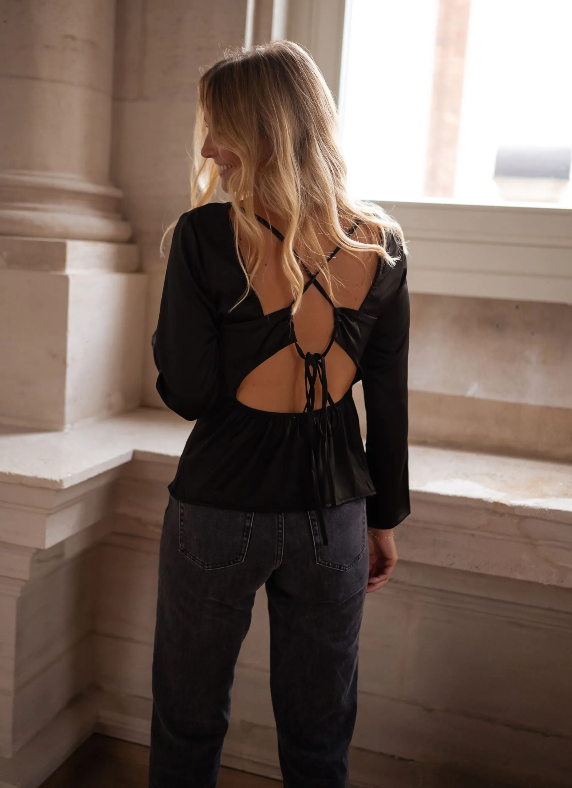 New Blouse Joma - noireEasy Clothes Femme Chemisiers & Blouses