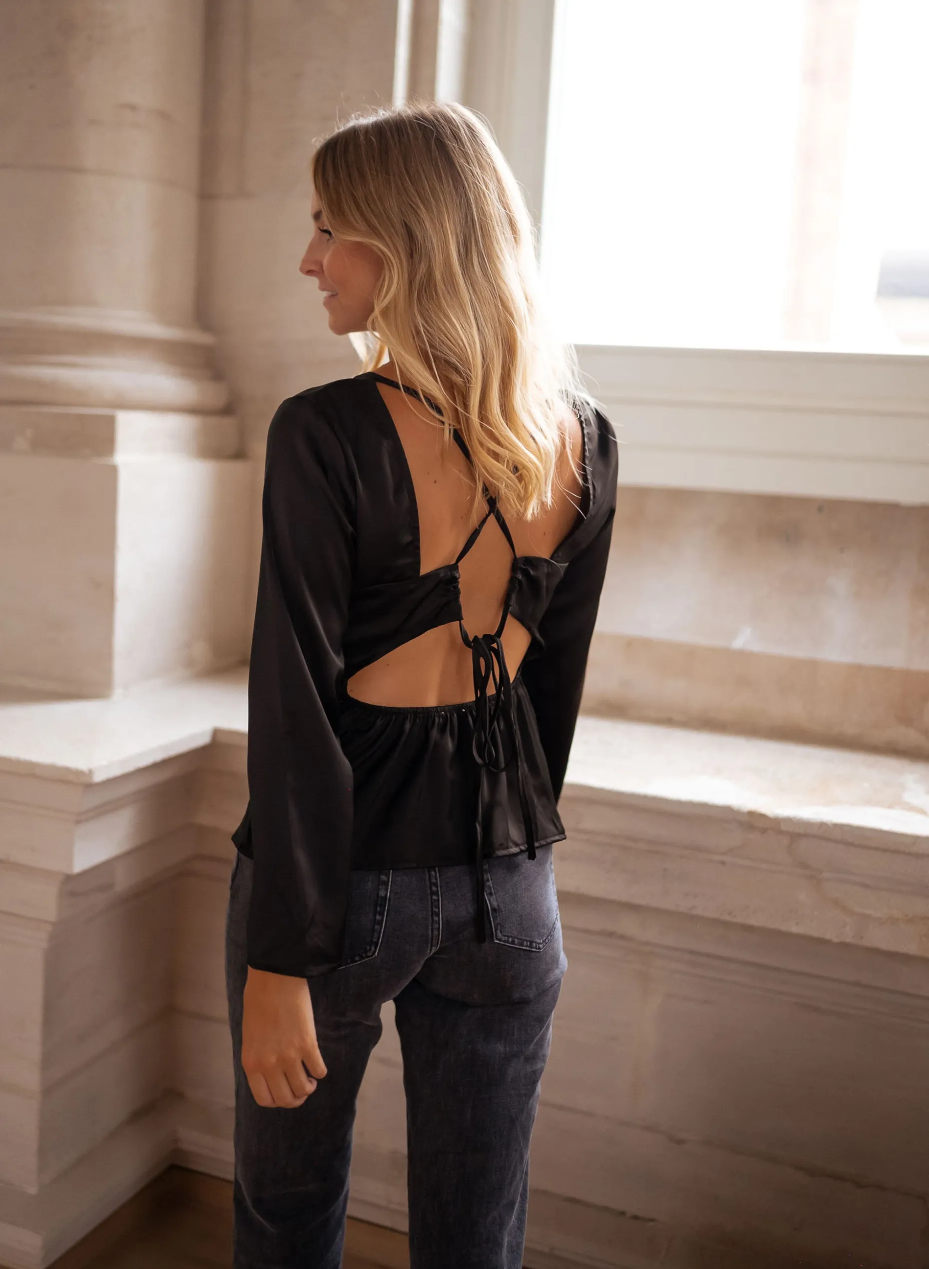 New Blouse Joma - noireEasy Clothes Femme Chemisiers & Blouses