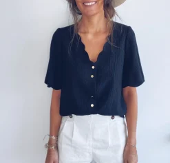 Hot Blouse Kathy - noireEasy Clothes Femme Chemisiers & Blouses