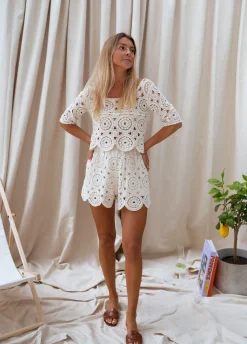 Fashion Blouse Linda - écrue en crochetEasy Clothes Femme Chemisiers & Blouses