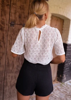 Hot Blouse Maka - Dentelle - Légèrement TransparenteEasy Clothes Femme Chemisiers & Blouses