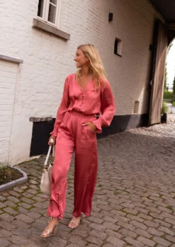 Online Blouse Nadège - Vieux Rose - Effet Soie - Légère & FluideEasy Clothes Femme Chemisiers & Blouses