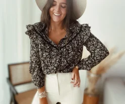 Flash Sale Blouse Ophé - noireEasy Clothes Femme Chemisiers & Blouses