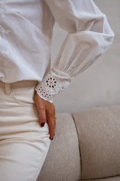 Cheap Blouse Ruby - Écrue à Broderie - IntemporelEasy Clothes Femme Chemisiers & Blouses