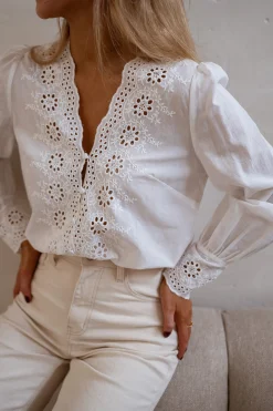 Cheap Blouse Ruby - Écrue à Broderie - IntemporelEasy Clothes Femme Chemisiers & Blouses