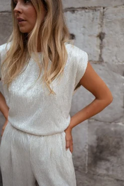 Sale Blouse Thelma - argentéeEasy Clothes Femme Chemisiers & Blouses
