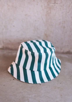 Hot Bob Monka à lignes | Bob vert ligné | Prêt-à-porter en ligne | Easy Clothes Bonnets & Gants