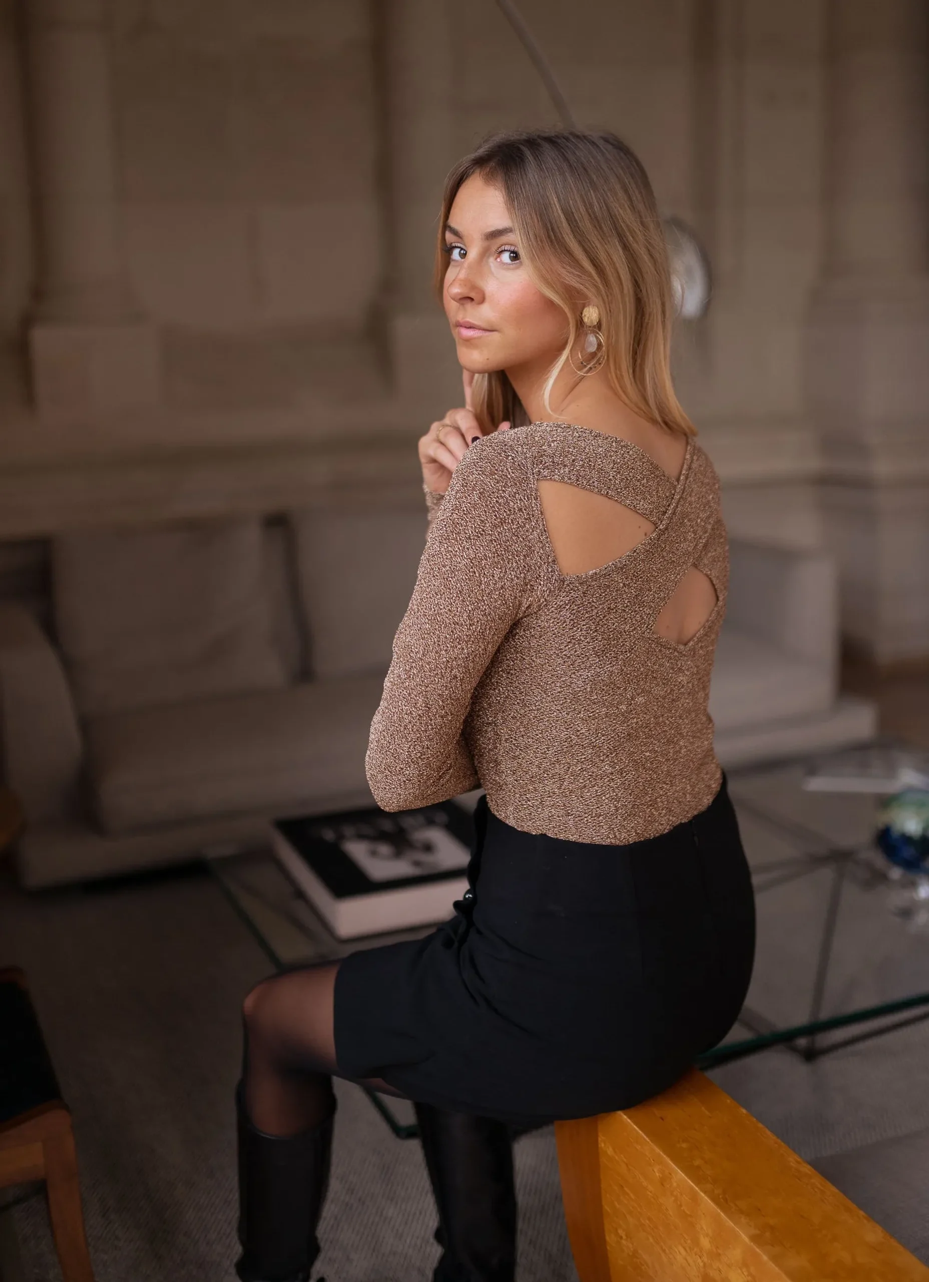 Store Body Lili CREATION - doré à paillettesEasy Clothes Femme Body & Lingerie